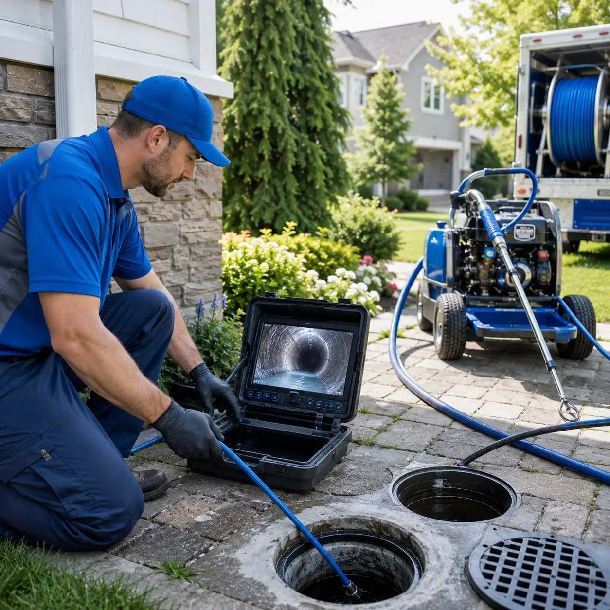 Outdoor drain cleaning professionals serving Tebbetts, MO