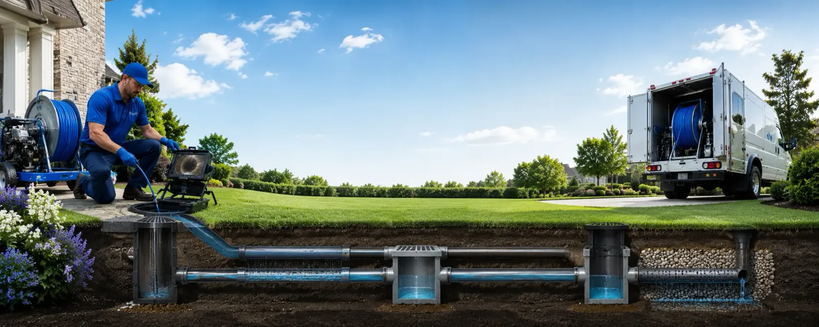 Outdoor drain cleaning information for Tebbetts, MO